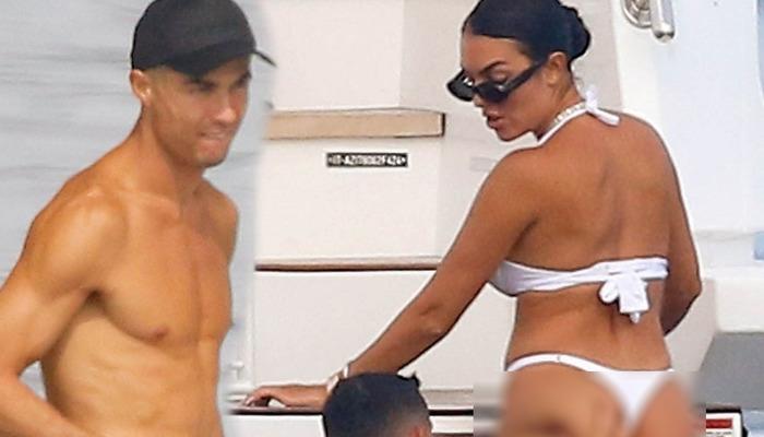 Ronaldo, kız arkadaşı Georgina Rodriguez'in bakışlarına dayanamadı! Tekne tatilinizin tadını çıkarın