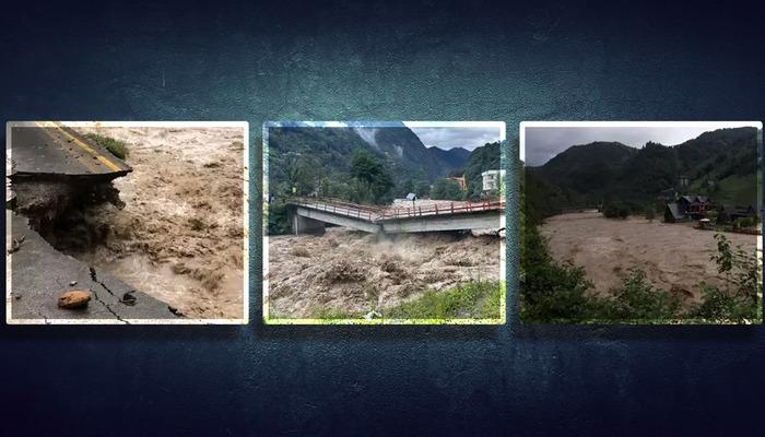 Rize kabusu yaşıyor! Köprü ve yol çöktü, Ayder Yaylası yolu ulaşıma kapandı... Meteoroloji'den kritik uyarı