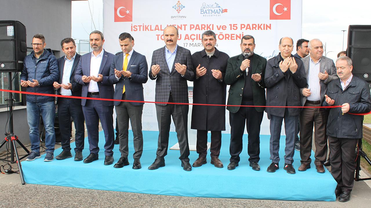 Batman'da 16 parkın toplu açılışı yapıldı