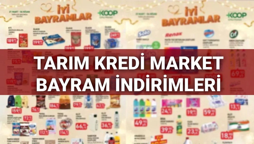 Tarım Kredisinin Kooperatif Piyasaları 24 Mart -4 Nisan İndirimli Ürünler Listesi: Kahve, Şeker, Çikolata, Koloni ve Temizlik Ürünleri Satılık - Son Dakikanın Ekonomik Haberleri