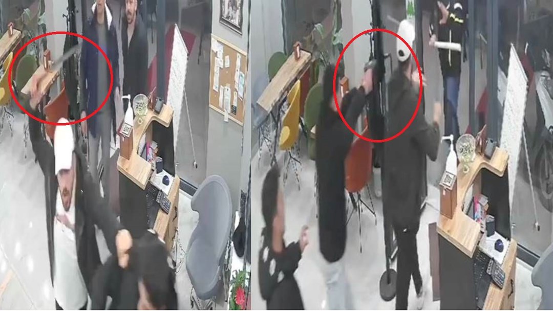 İşyerine bir pala ve silahla bastırdılar: Tüccarlar tarafından kaçarken dövüldüler - Türkiye haberlerini kırdı