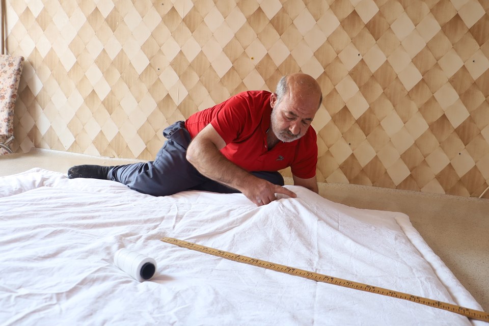 Havaların soğumasıyla birlikte yün yorganlara talep de arttı: 